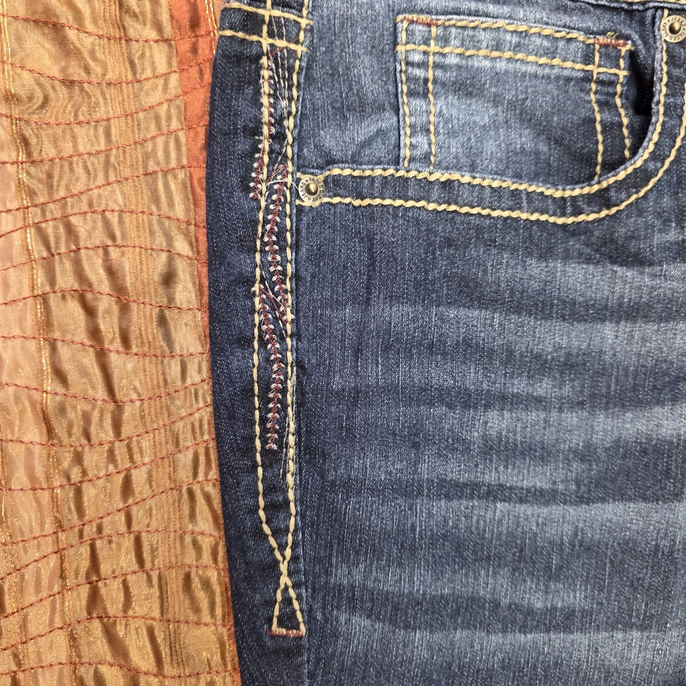 Faded Glory Dark Blue Denim Jeans - Picture 2 of 7